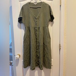 Green Madewell lightspun dress size large